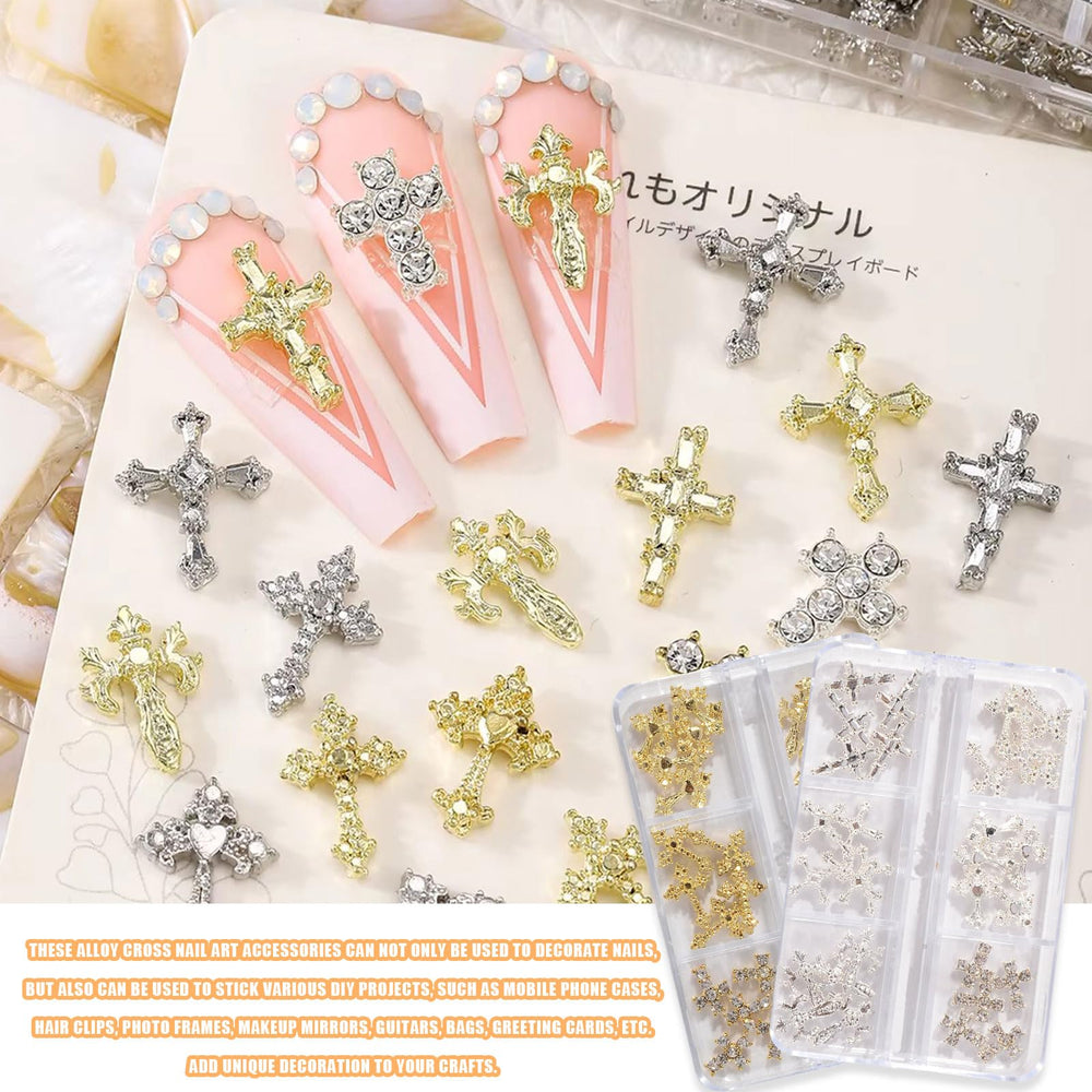 Accesorios para uñas Symphonyw cruz, ideales para proyectos hazlo tú mismo.