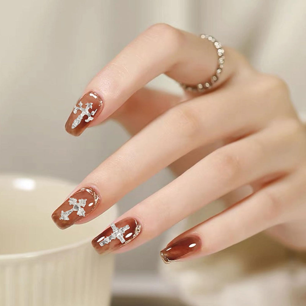 Regalos para fanáticas de uñas, cruces Symphonyw para decorar.