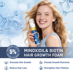 Tacruitf Minoxidil Espuma, aplicación directa al cuero cabelludo para crecimiento.