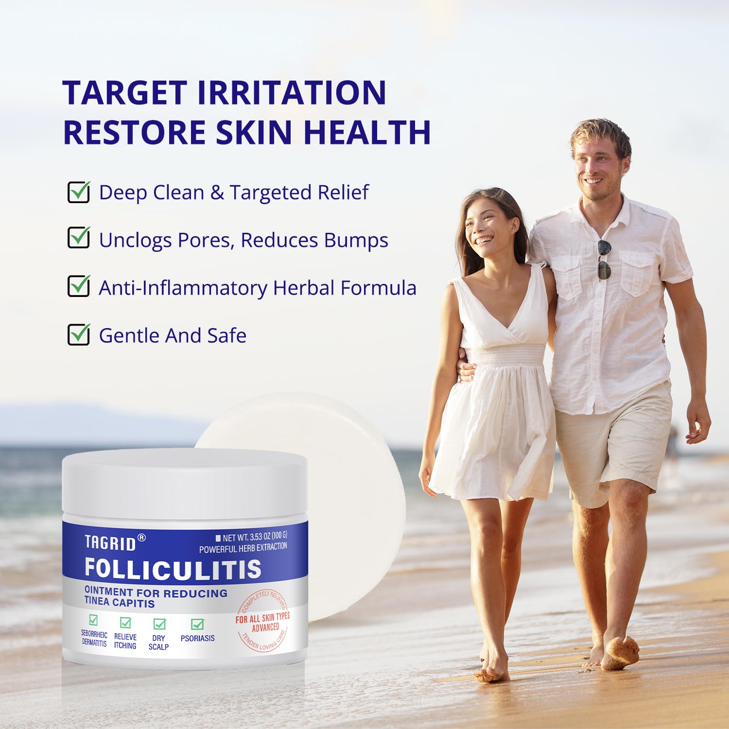 TAGRID Crema Foliculitis, ingredientes naturales que cuidan la piel
