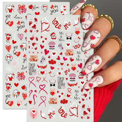 TailaiMei besos: adhesivos de uñas para estilo romántico