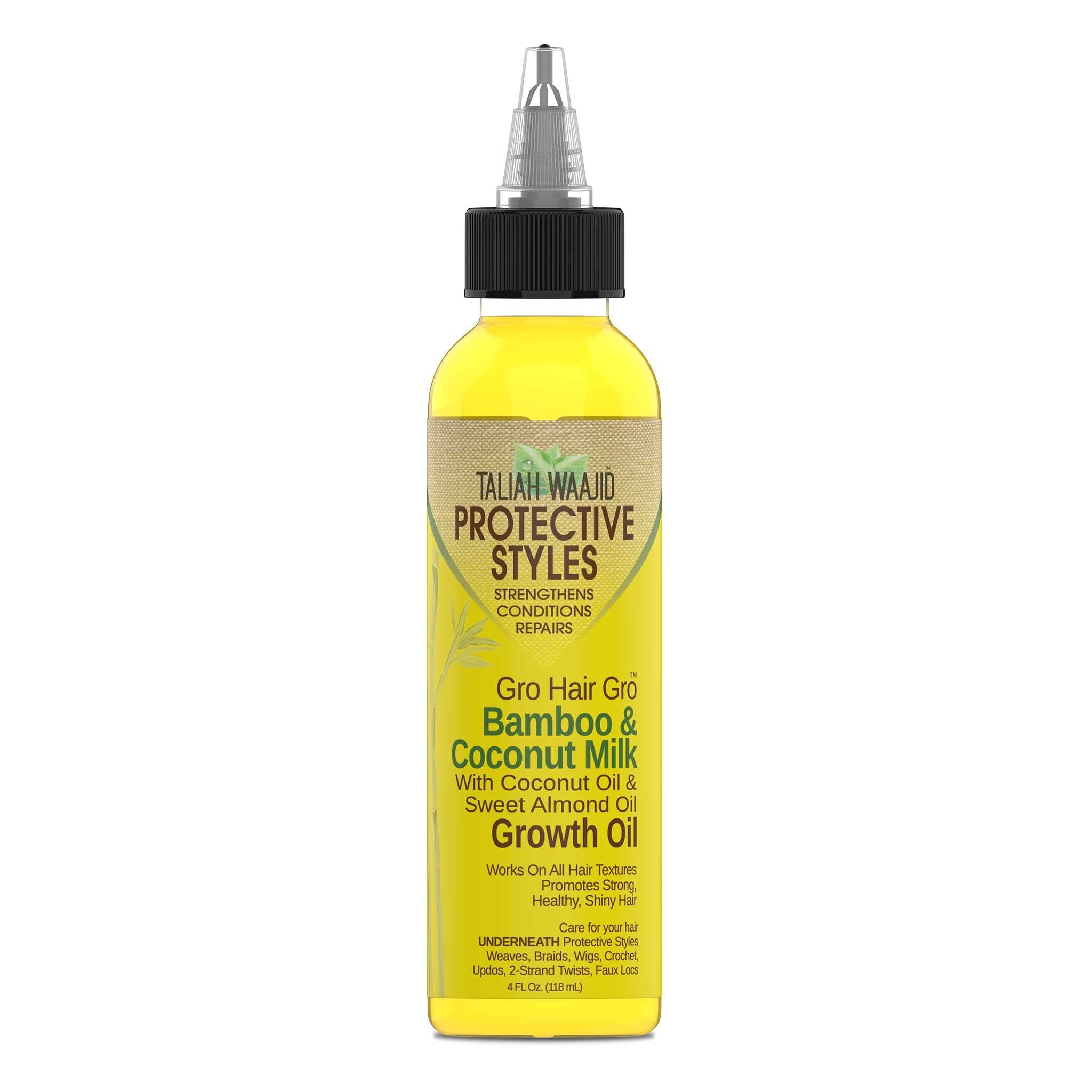 Taliah Waajid Aceite nutritivo para cabello, fortalece desde la raíz a las puntas.