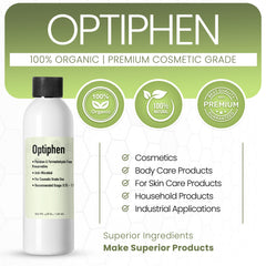 Optiphen en crema, mantiene textura estable y agradable.