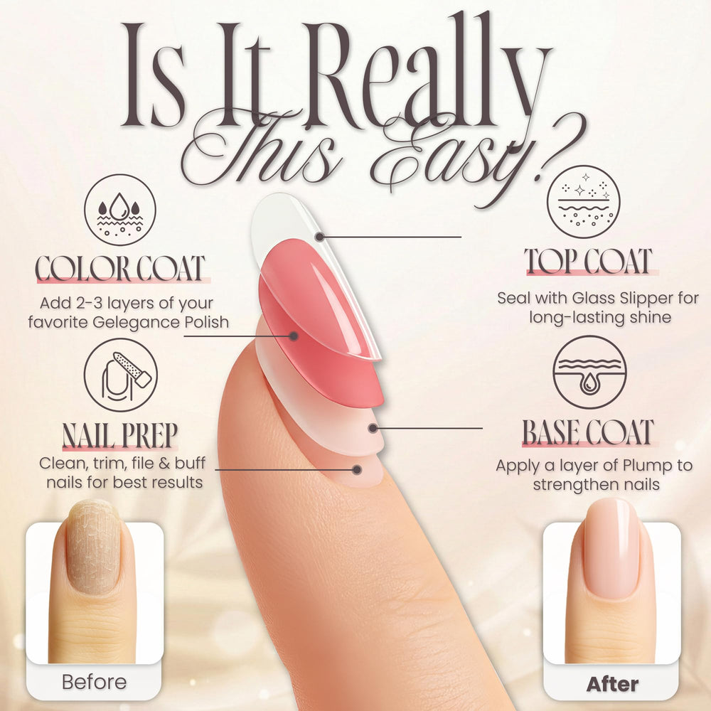 Tammy Taylor Plump Builder Gel, aplicación en capa base para una superficie suave.