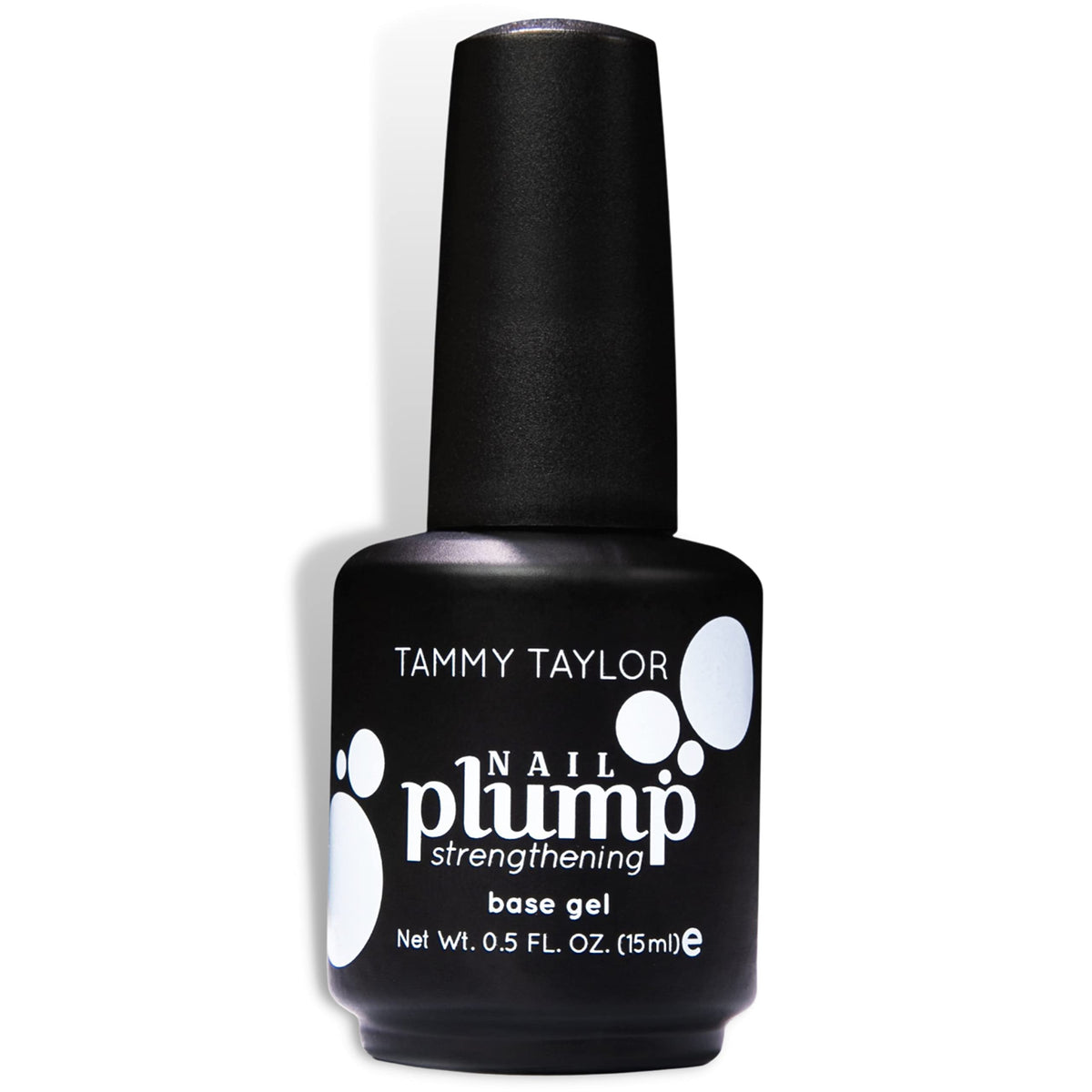 Tammy Taylor Plump Builder Gel, frasco transparente, fortalece uñas débiles y favorece crecimiento.