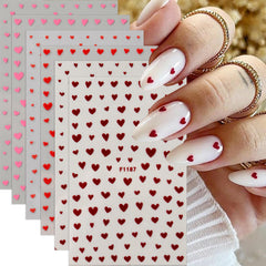 TANYOOTO pegatinas corazones rosa para manicura rapida y duradera