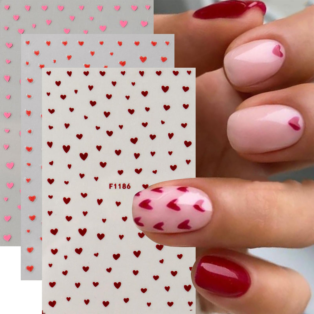 TANYOOTO pegatinas corazones para uñas naturales y artificiales