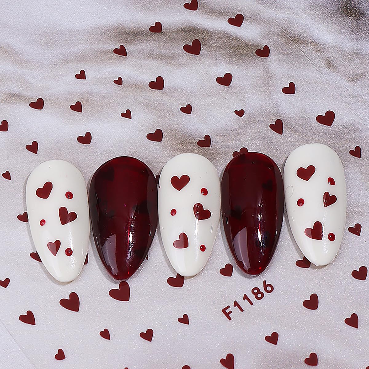 TANYOOTO adornos uñas con corazones para fiestas