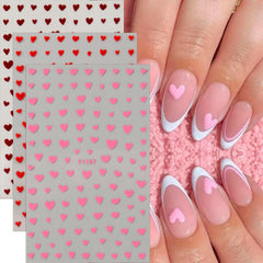 TANYOOTO pegatinas valentín rojas para brillo y personalización