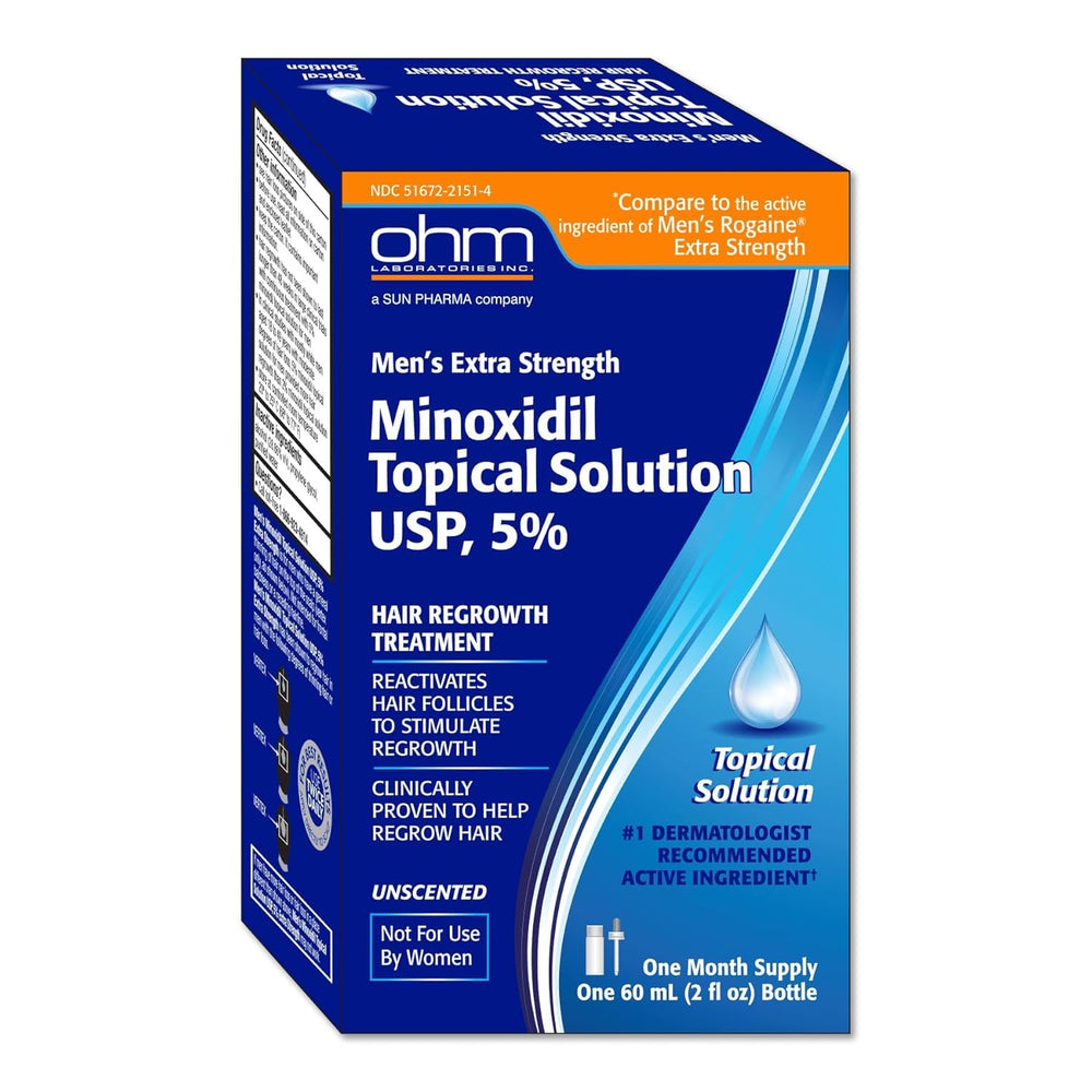 TARO Minoxidil 5% botella: solución tópica para uso diario del cabello.