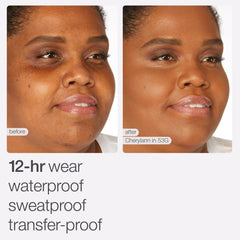 tarte face tape foundation close-up highlighting minimized pores.