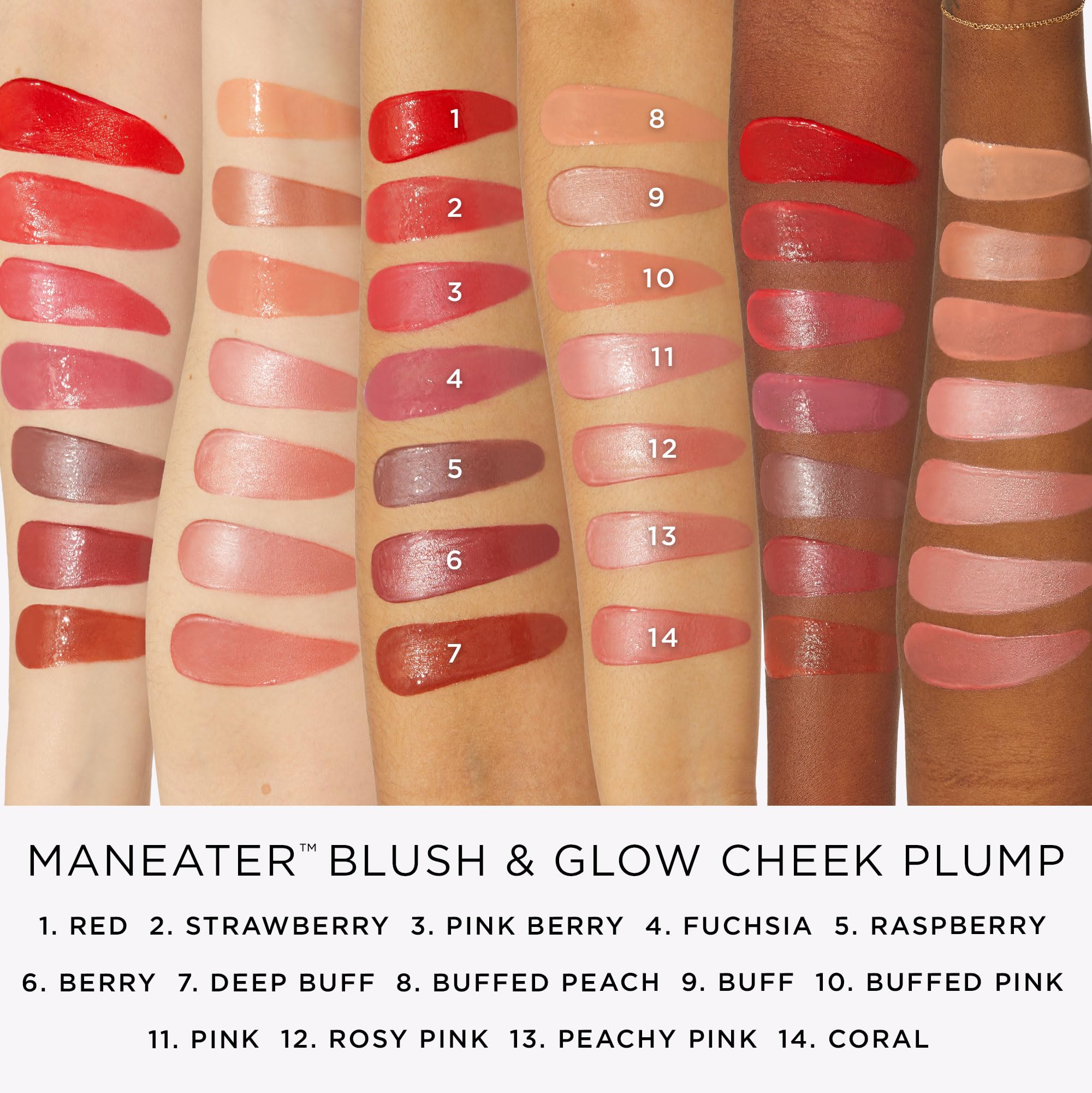 maneater tarte: muestra rosada para tono natural y duradero.