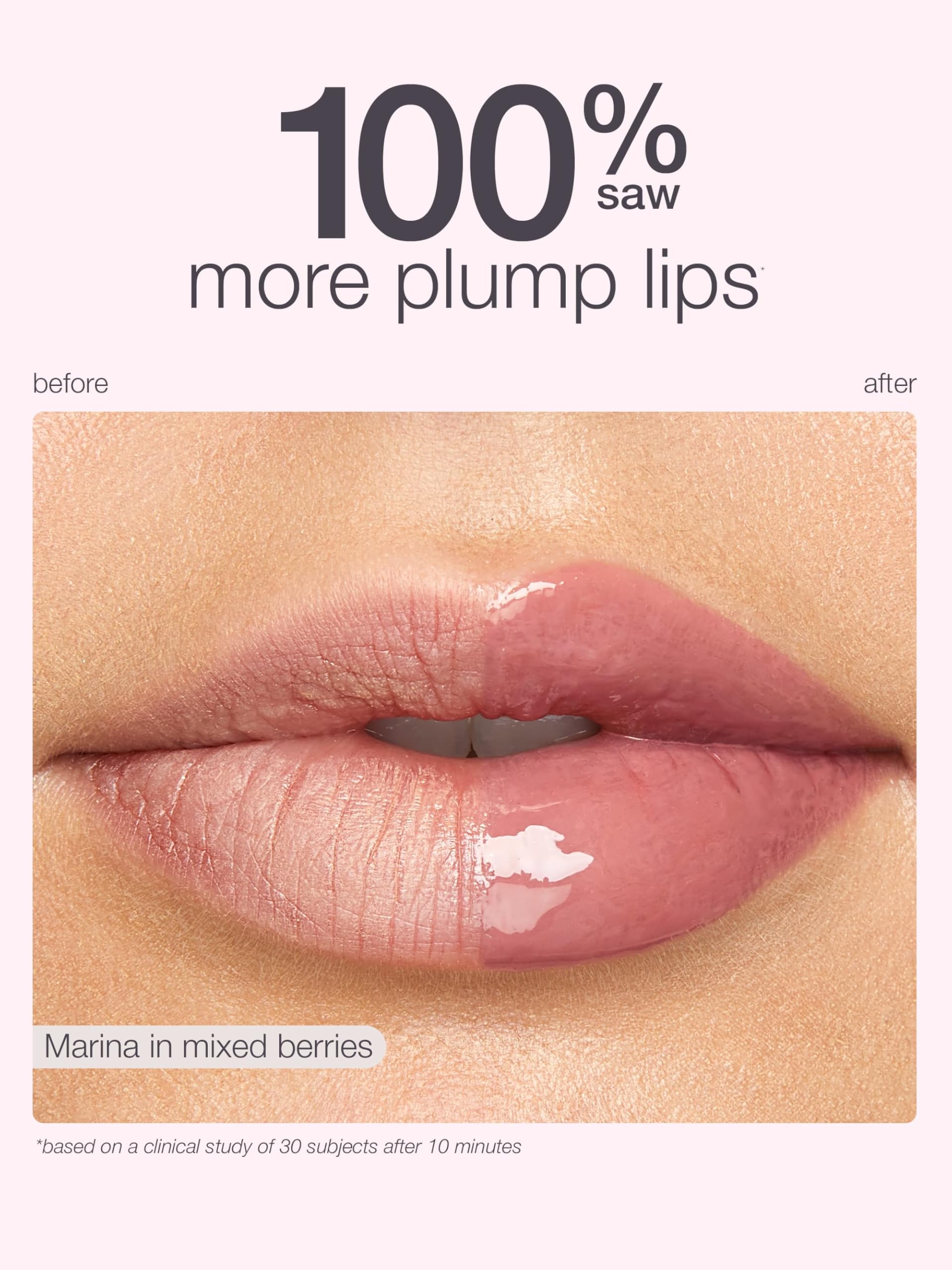 Textura satinada de tarte para labios con brillo suave