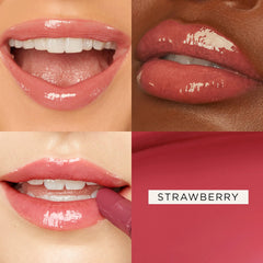 tarte maracuja juicy lip balm gloss, brillo espejo para labios hidratados y visibles.