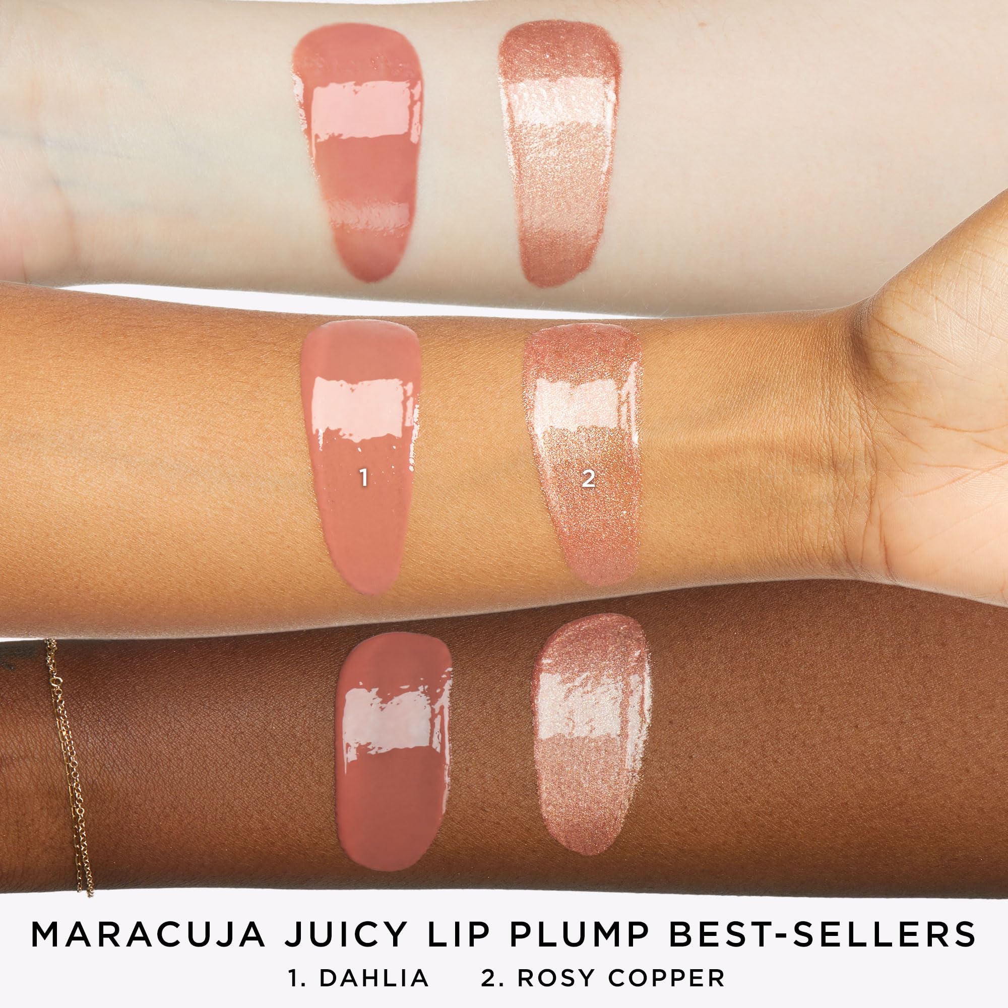Aplicación limpia con empaque click-up del tarte maracuja juicy lip plump