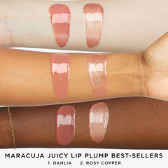 Aplicación limpia con empaque click-up del tarte maracuja juicy lip plump