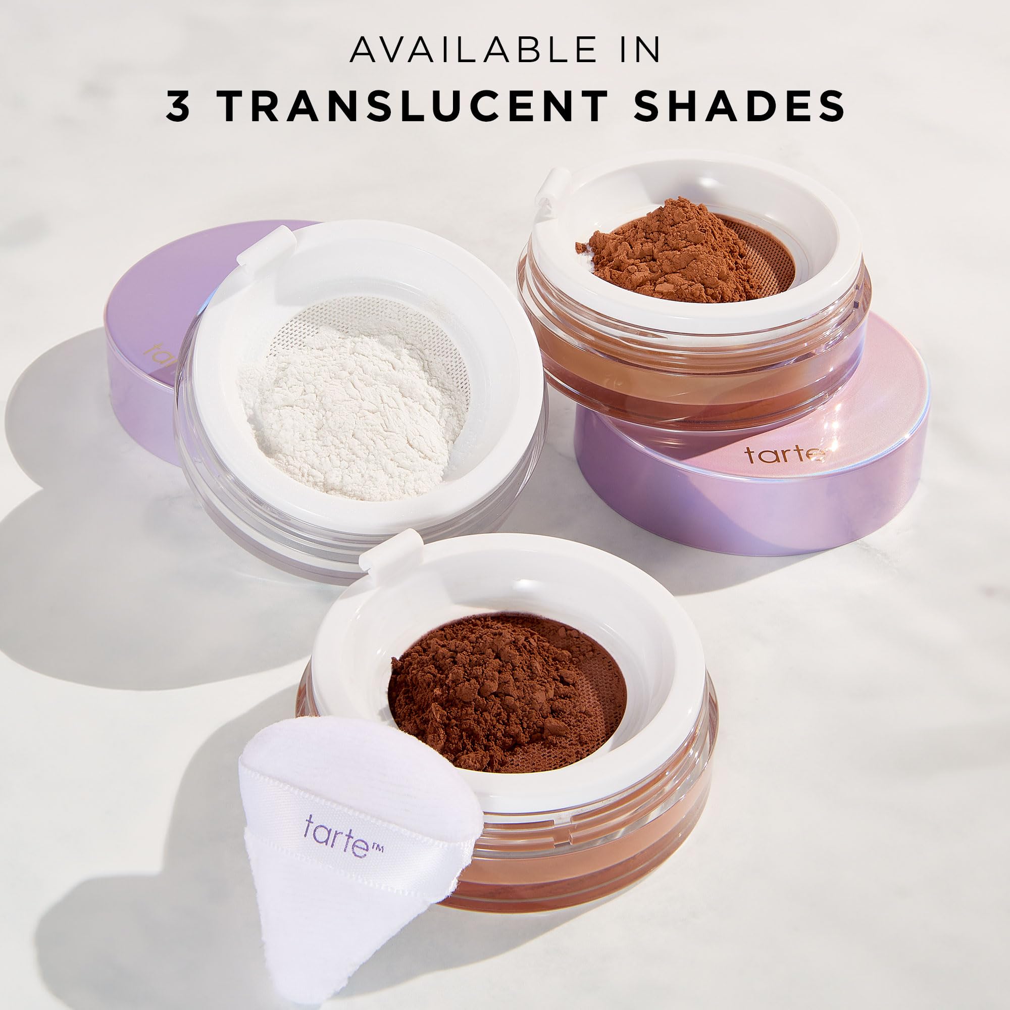 tarte polvo fijador amplia gama de tonos para pieles