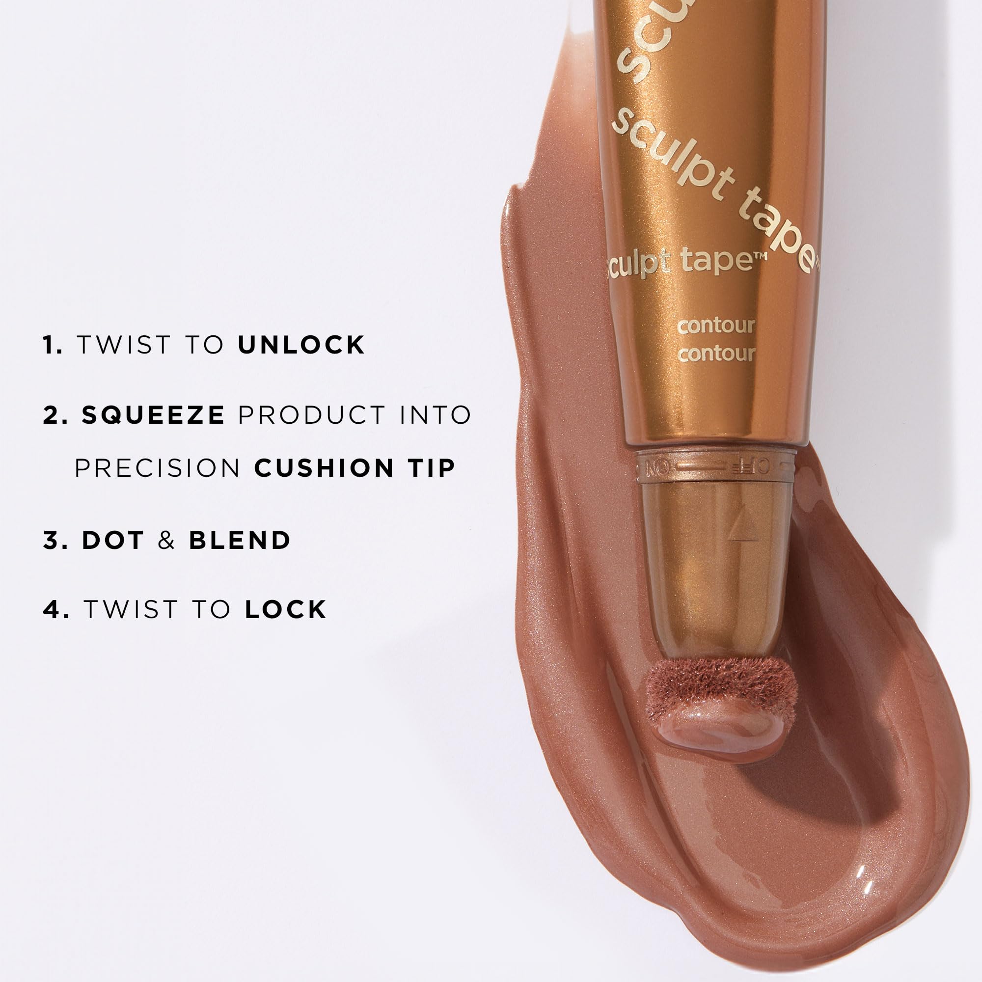 Tarte Sculpt Tape huecos de pómulos iluminados y difuminados