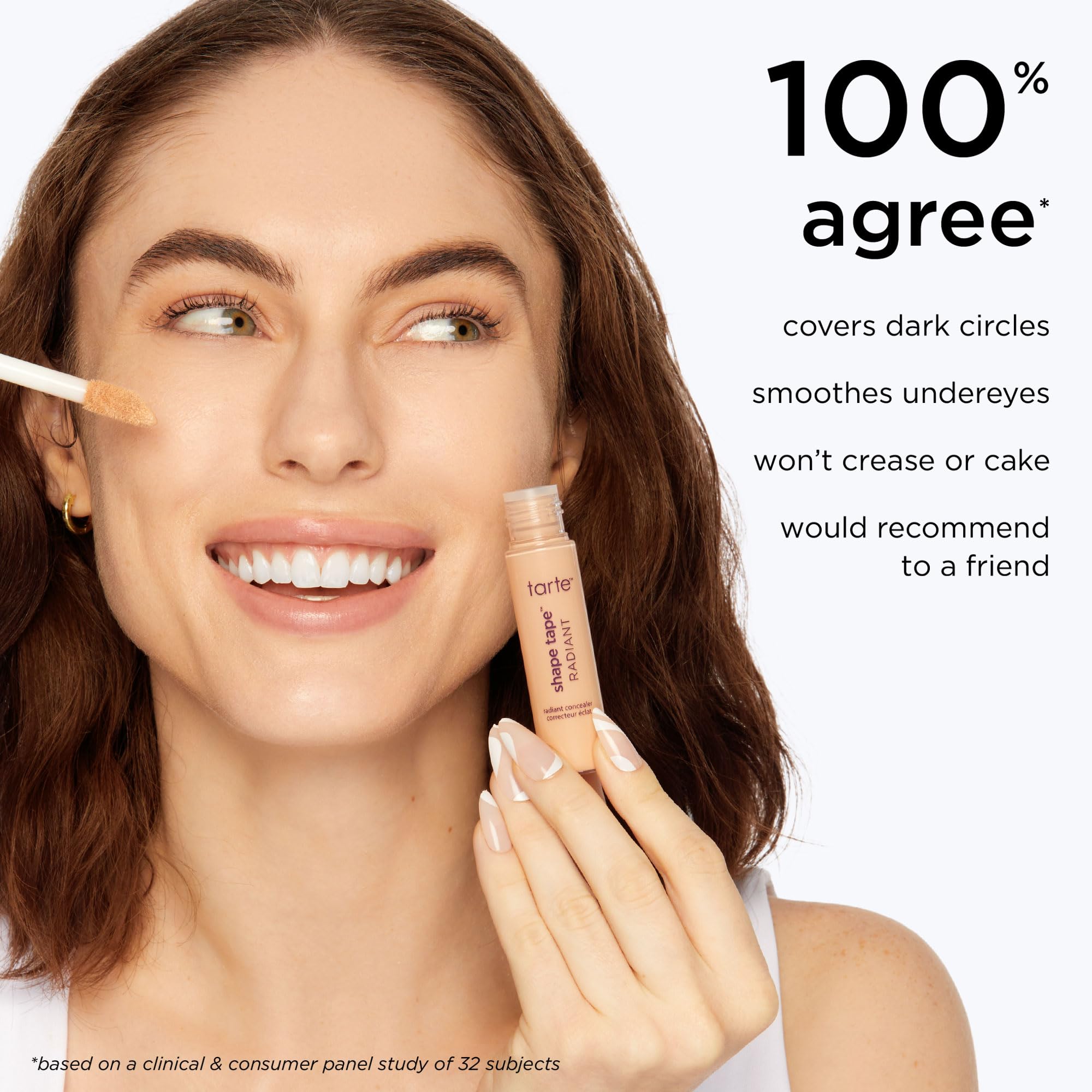 Tarte Shape Tape Corrector Iluminador, triple ácido hialurónico para hidratación profunda