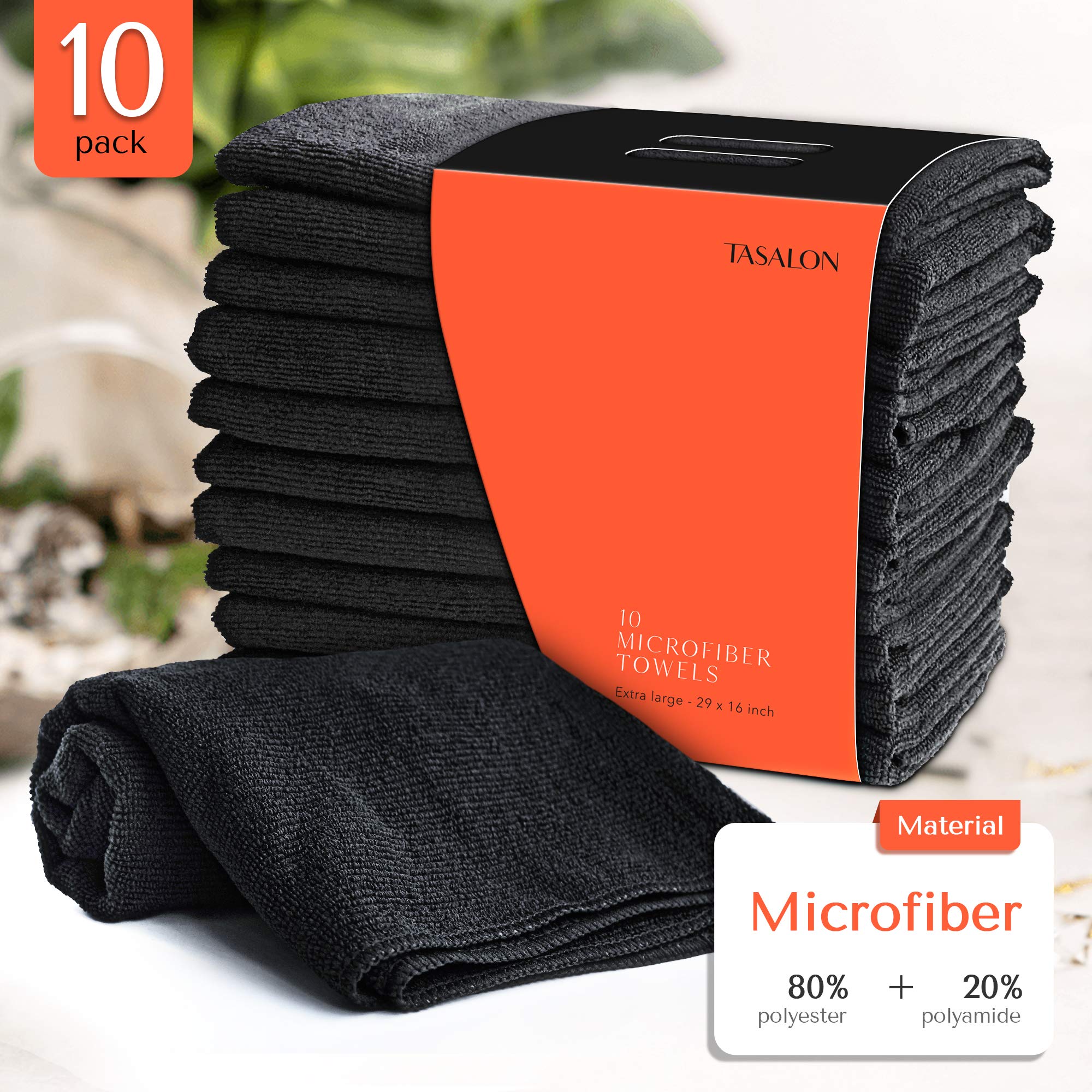 La TASALON toalla microfibra salón absorbente negra es ideal para uso profesional.