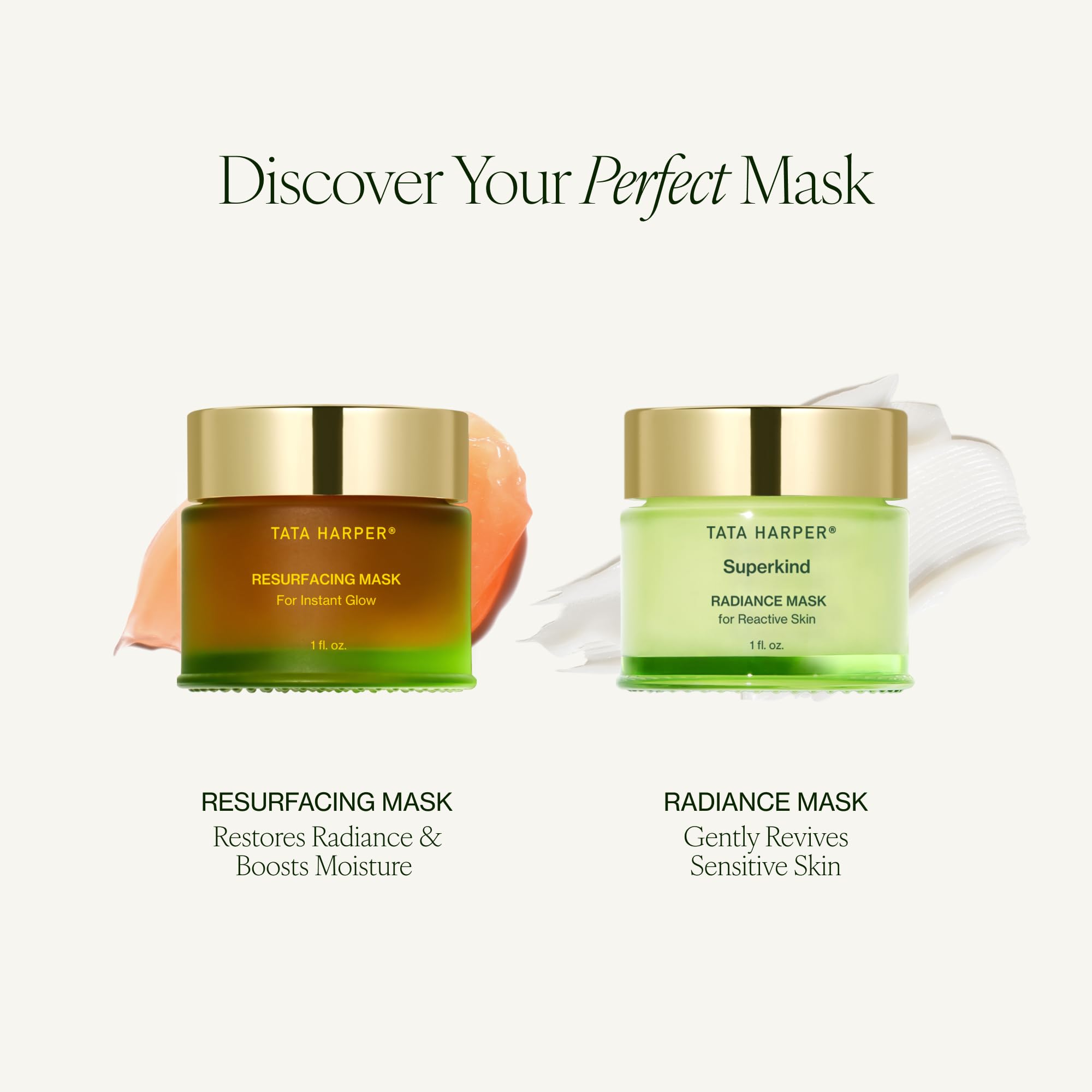 Tata Harper Resurfacing Mask aroma sutil ofrece experiencia sensorial agradable