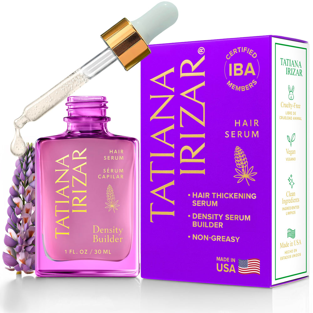 Tatiana Irizar Density Builder Serum botella para aplicación suave en cabello