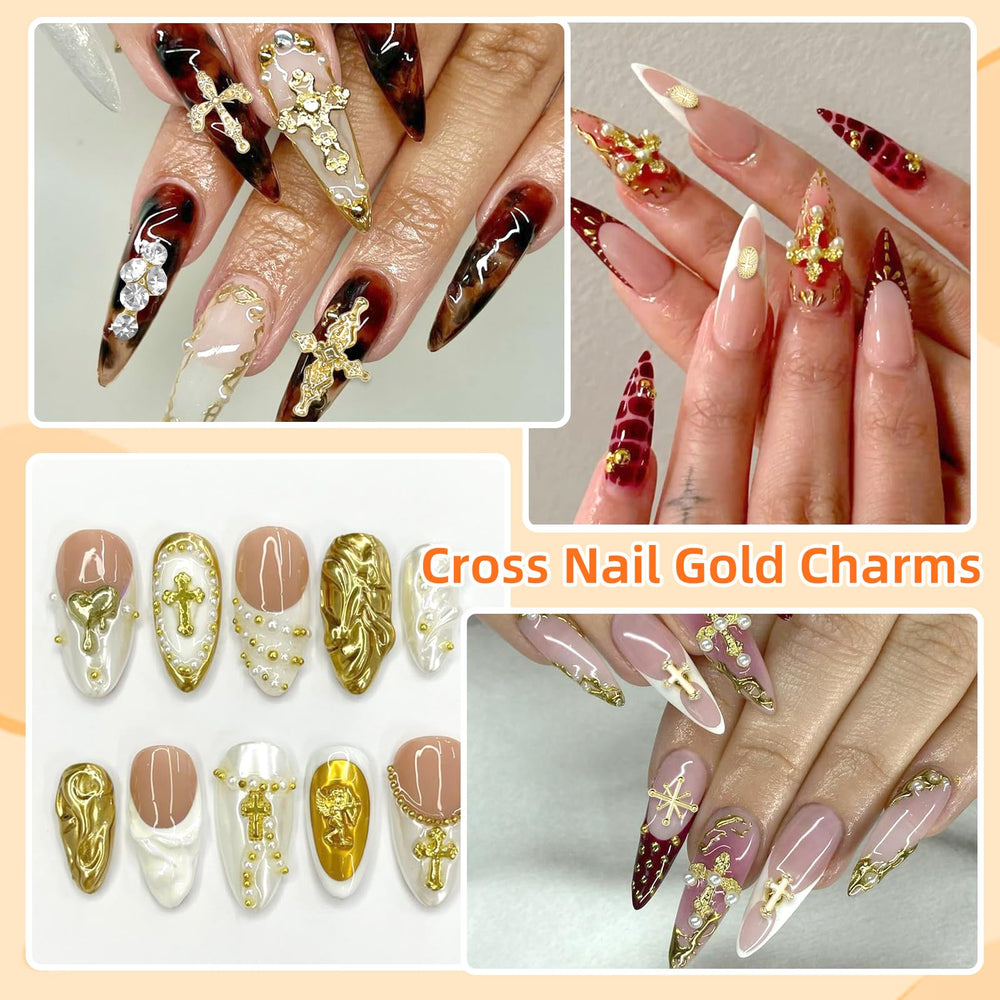 Gemas doradas Tatiwoo para uñas; acabado brillante y duradero.