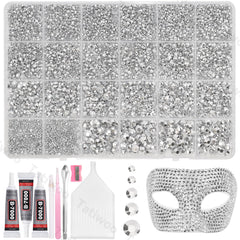Piedras Tatiwoo resina plana plata 2 mm para detalles precisos en manualidades