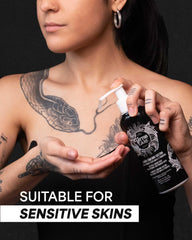 Tattoo Care crema de textura nutritiva, nutre y suaviza la piel tatuada.