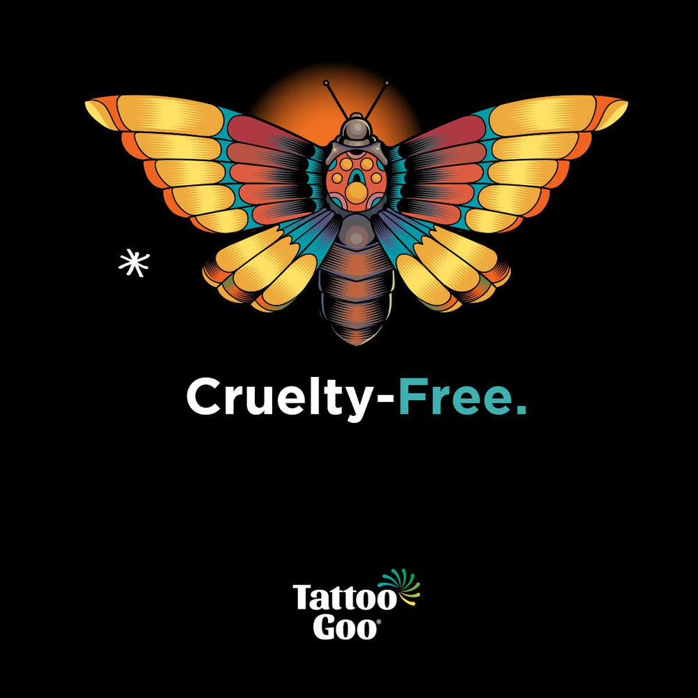 Panthenol en Tattoo Goo ayuda a calmar la piel tatuada.