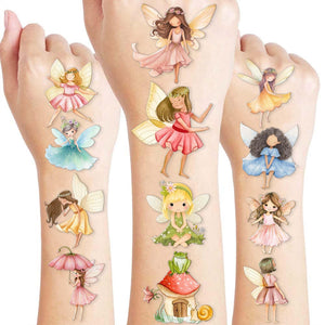 Tatuajes temporales de hadas 96 piezas para fiestas fáciles de aplicar