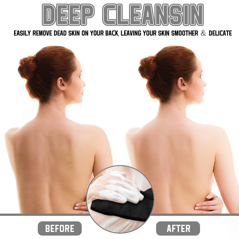 Toallita exfoliante Tatuo para piernas, ayuda a eliminar células muertas de forma suave.