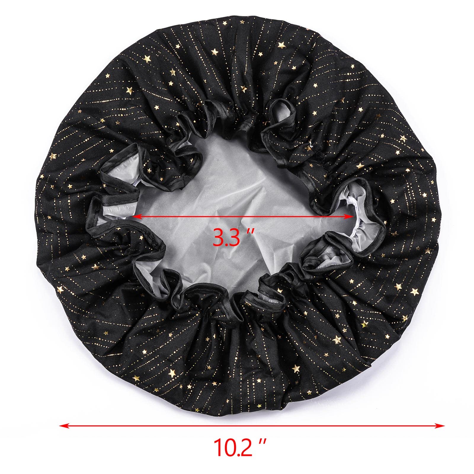 Gorro de ducha Tbestmax de doble capa para máxima impermeabilidad.