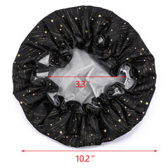 Gorro de ducha Tbestmax de doble capa para máxima impermeabilidad.
