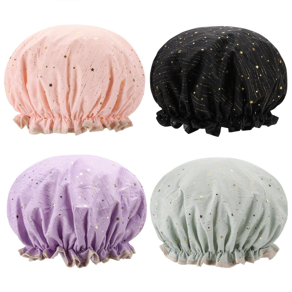Gorro de ducha Tbestmax para mujer con pelo largo, mantiene el peinado.