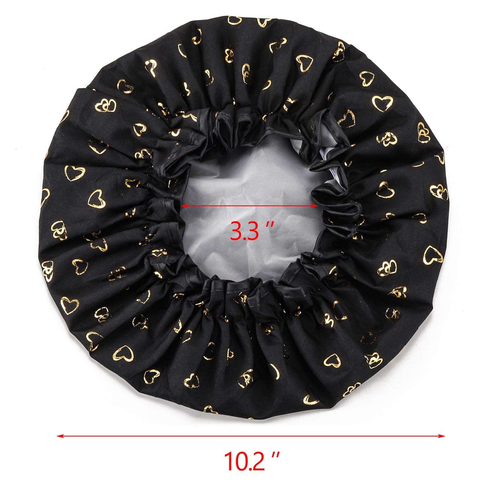Gorro de ducha Tbestmax para niñas, elástico y cómodo para uso diario.