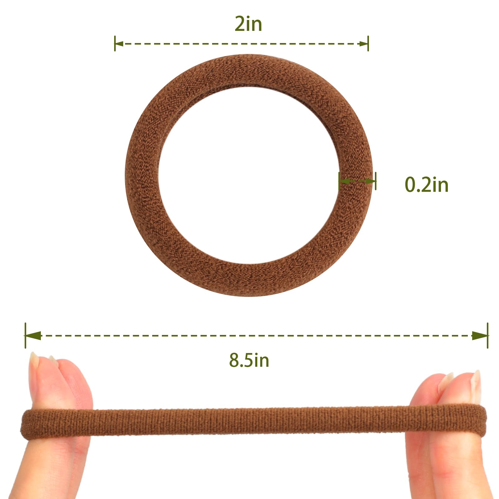 TBUKEOM ligas suaves sin costuras evitan enganches y tirones.
