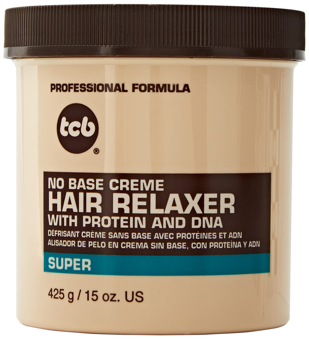 TCB Relajante sin base crema para cabello, botella de 15 oz.
