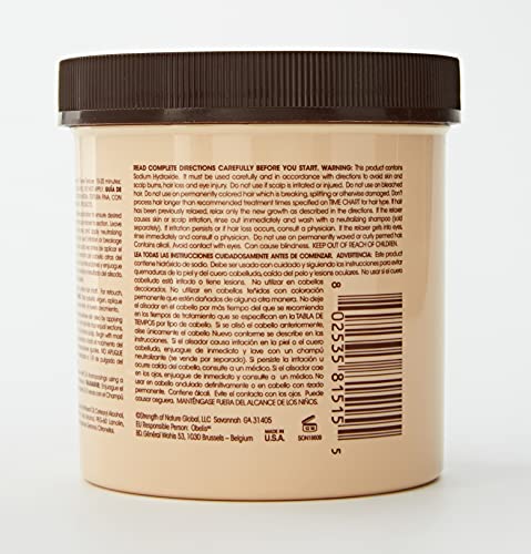 TCB Relajante sin base crema para cabello, etiqueta visible de ingredientes.