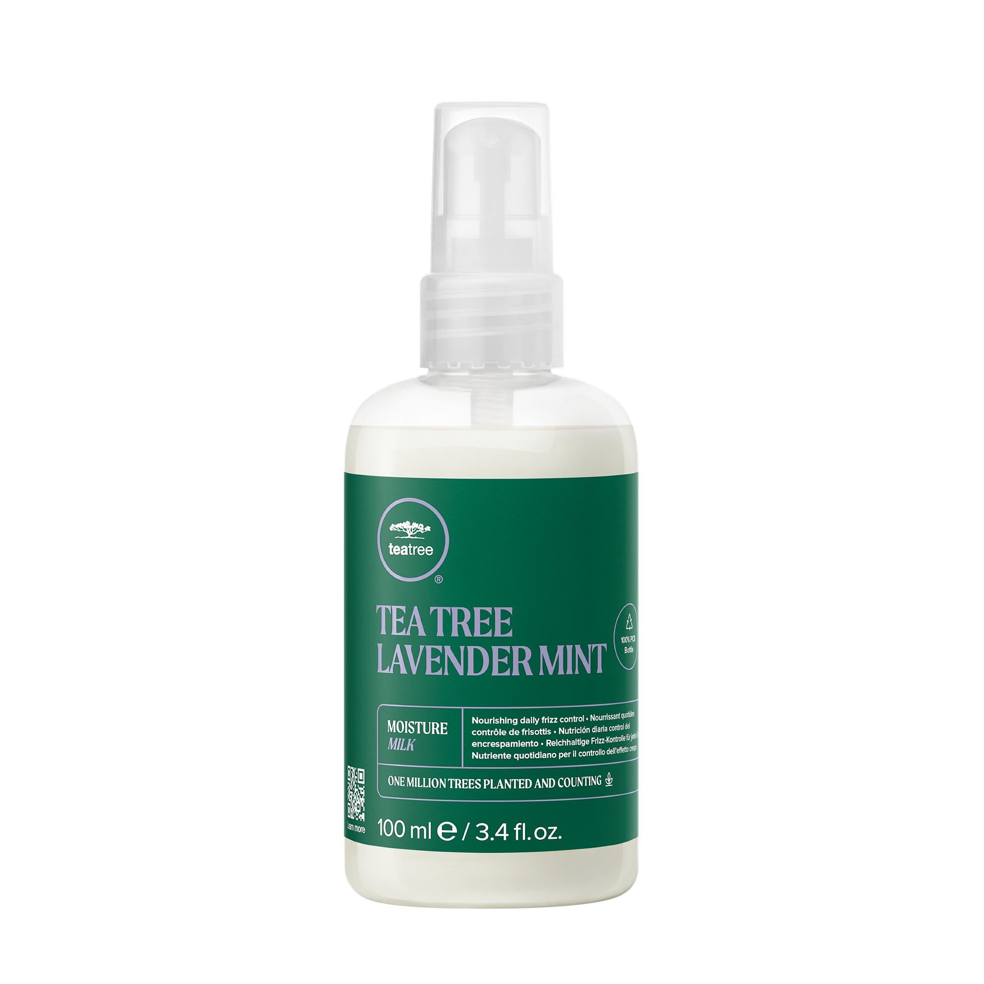 Tea Tree Lavender Mint Moisture Milk en envase visible para hidratación diaria.