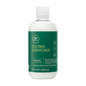 Tea Tree Lemon Sage, botella del acondicionador, aporta cuerpo ligero y brillo.
