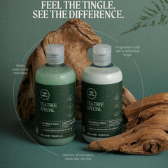 Tea Tree Special, uso diario para cabello de todo tipo, limpio y ligero.