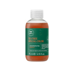 Champú Tea Tree Special Color botella: limpieza suave que protege el color del cabello teñido.