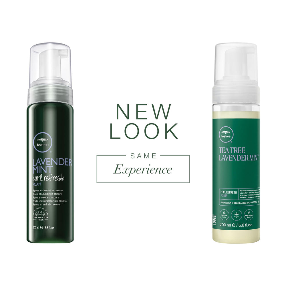 Tea Tree textura cremosa espuma facilita desenredado suave sin agua.