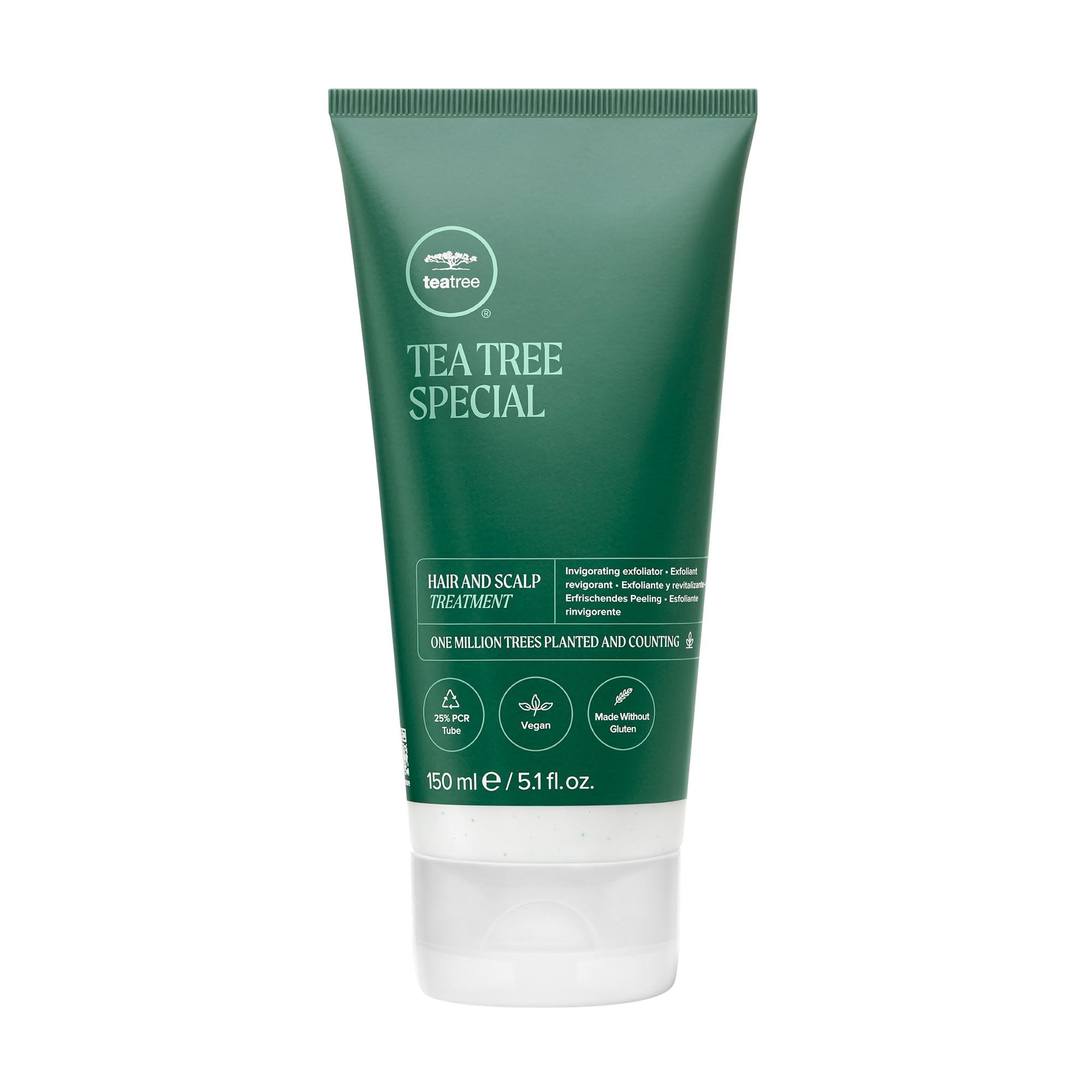 Tea Tree tratamiento para cabello y cuero cabelludo, envase listo para aplicar.