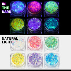 Teenitor gel de brillo ilumina rostro bajo luz UV para destacarte.
