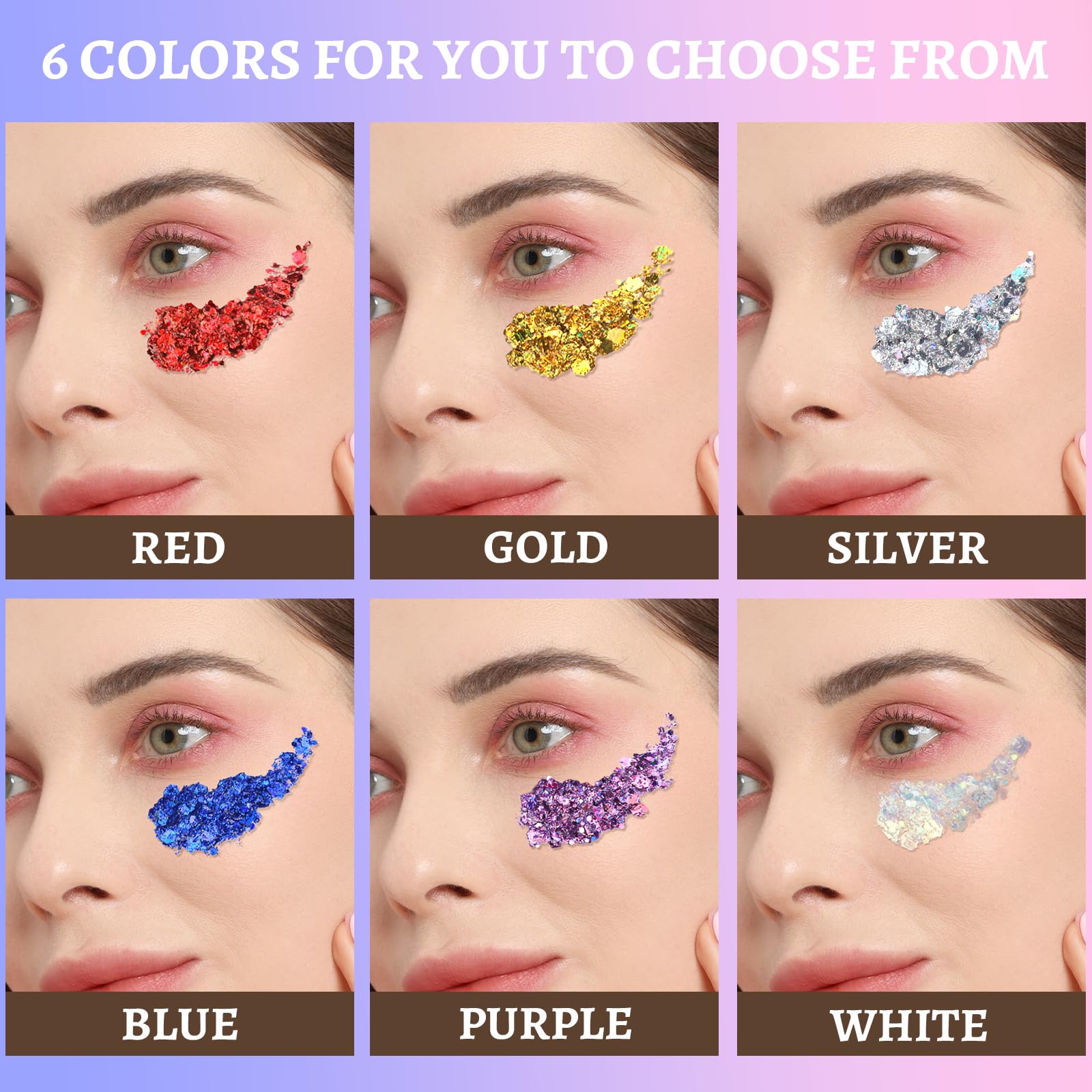 Teenitor glitter gel para looks mermaid y festivales.