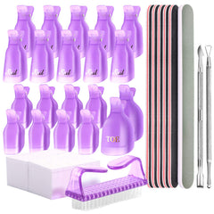 Teenitor clips de remoción de gel para uñas, fácil uso en manos.