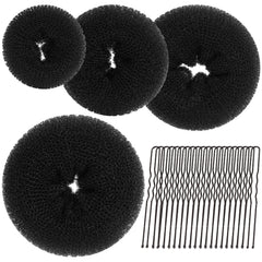 Teenitor Donut para cabello extragrande, moño elegante en minutos.