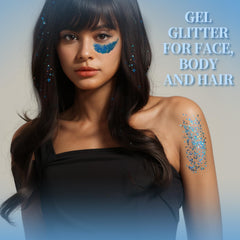 Teenitor gel brillo azul para cabello ofrece efecto deslumbrante y duradero.